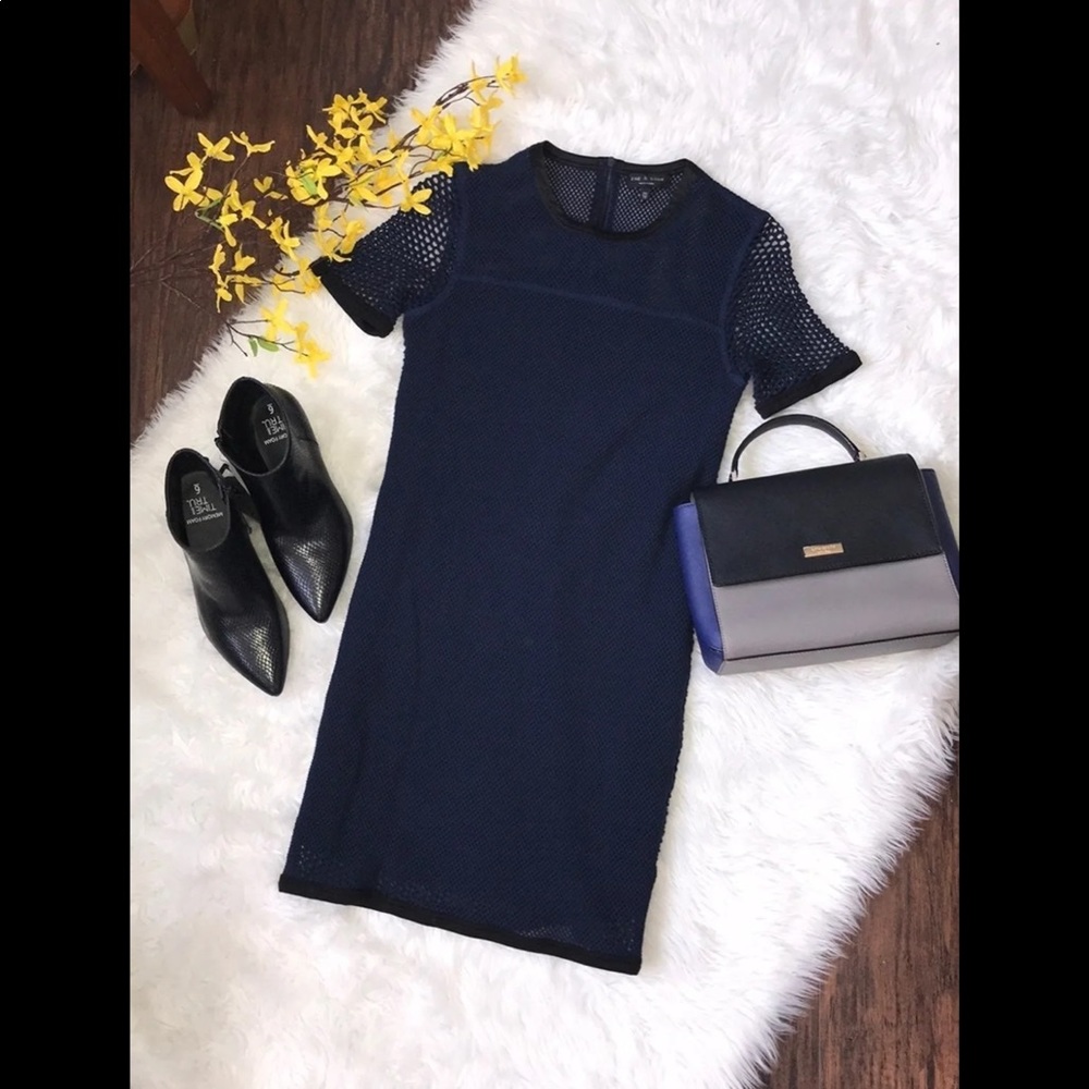 Rag & Bone Luna Mesh Shift Dress